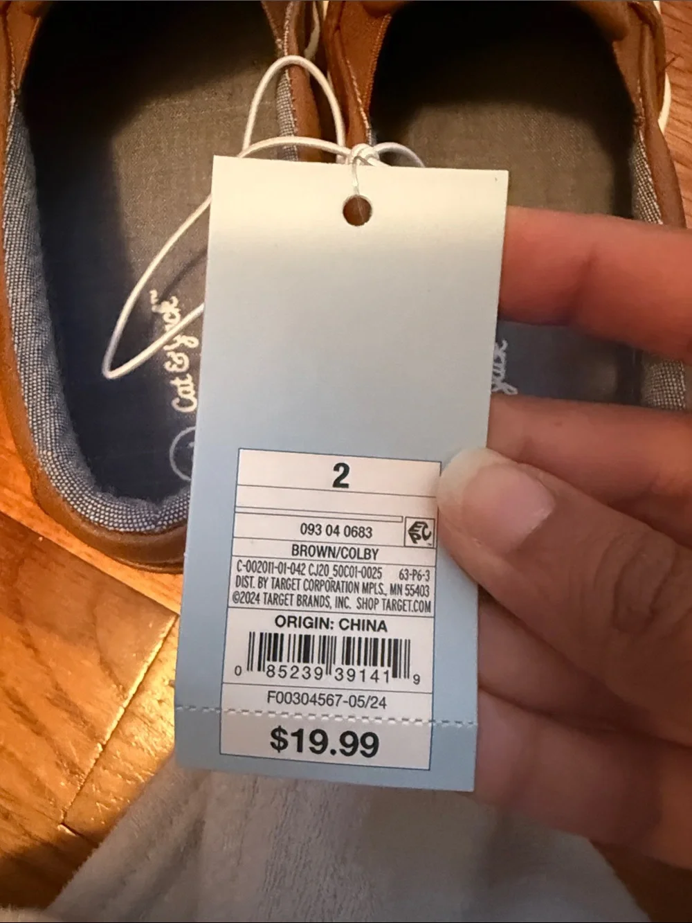 Casual Slip-On Boys Dress shoes in Tan